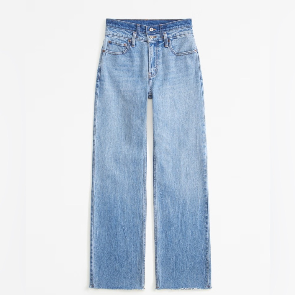 Abercrombie & Fitch Light Blue Straight Leg Jeans